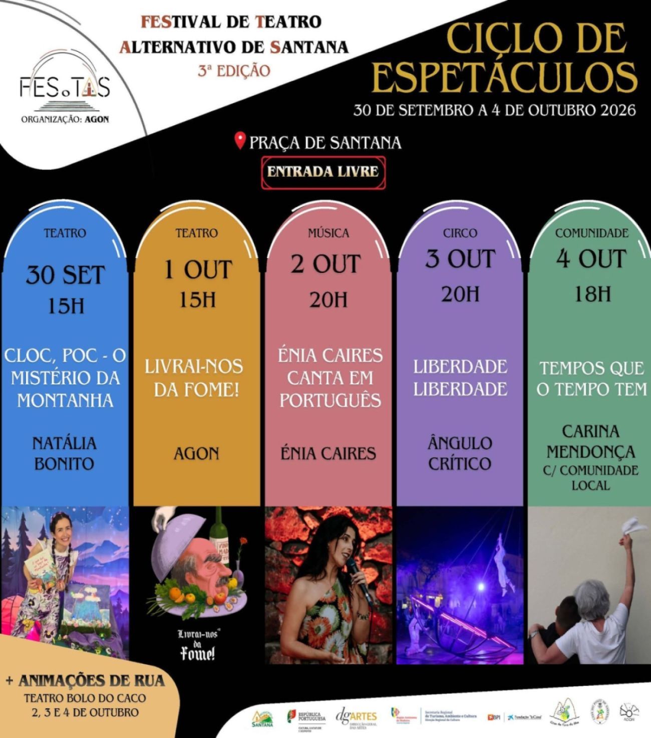 3.ª Edição do Festival de Teatro Alternativo de Santana - FES.TAS