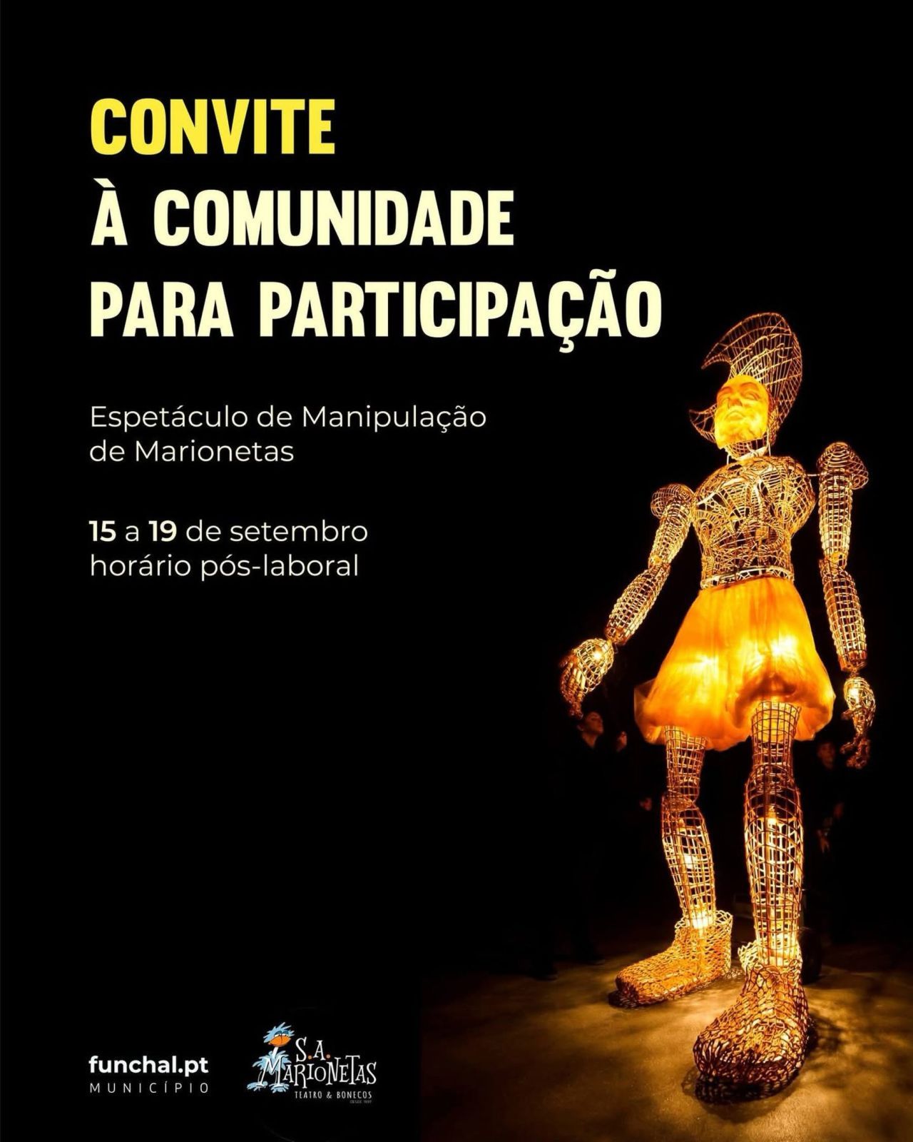 “Lúmen, uma história de amor”, da Companhia S.A. Marionetas