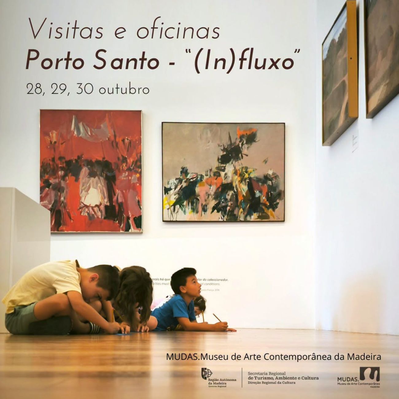 Visitas e Oficinas  Exposição Itinerante  "(In)fluxo" no Porto Santo