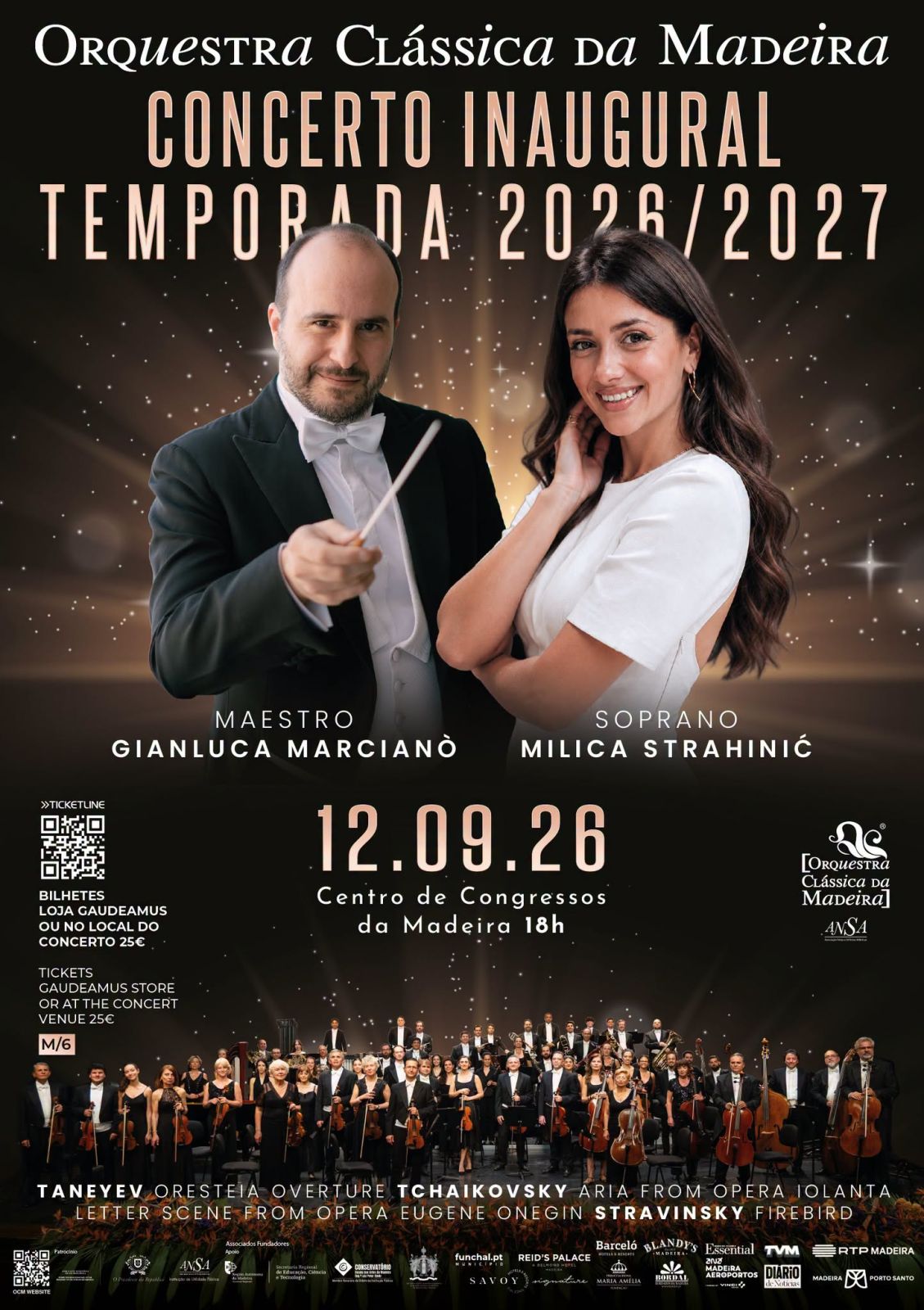 Concerto Inaugural da Orquestra Clássica da Madeira - Temporada 2026/2027