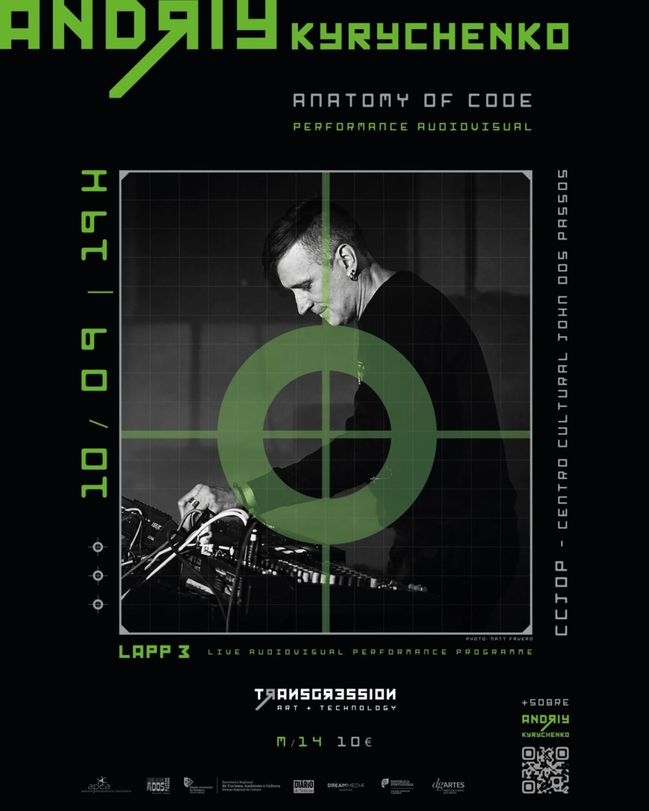 Performance Audiovisual "Anatomy of Code" 