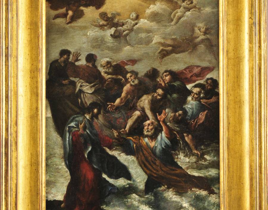 Saint Peter walking on water (La Navicella)  