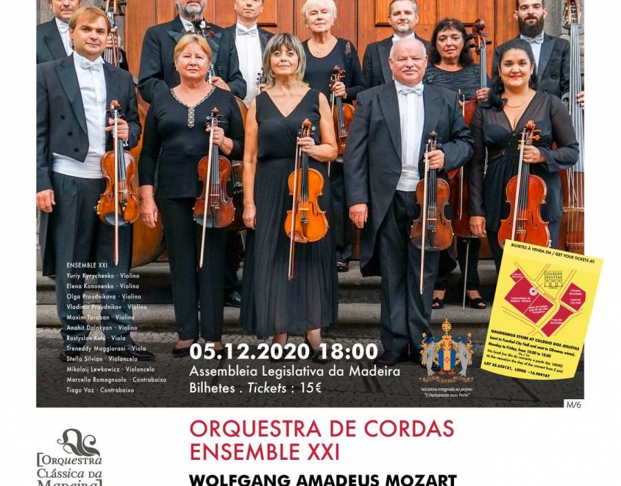 The “Associação Notas e Sinfonias Atlânticas/Orquestra Clássica da Madeira” presents: