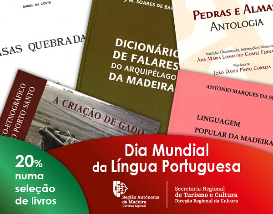 Dia Mundial da Língua Portuguesa - desconto direto de 20% numa seleção de publicações.