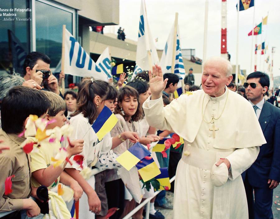 Passagem do Papa João Paulo II pela Madeira