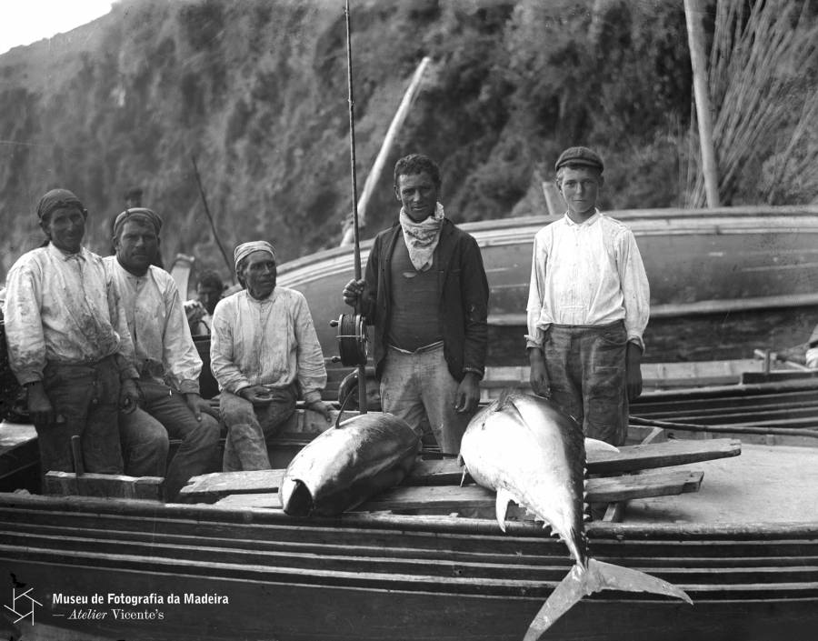Retrato de um grupo de pescadores 