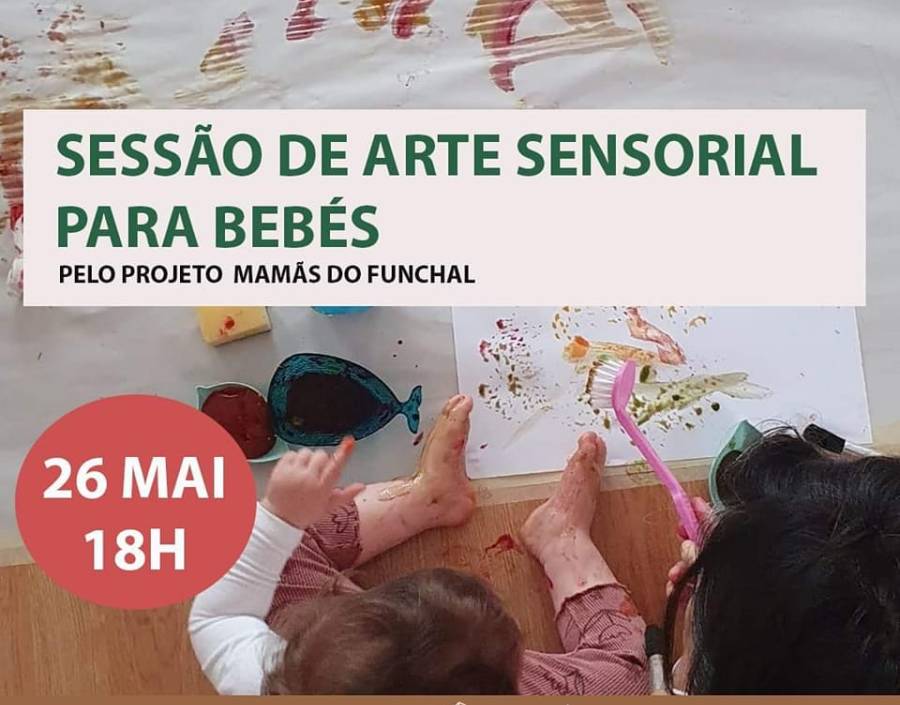 Sessão de Arte Sensorial para Bebés
