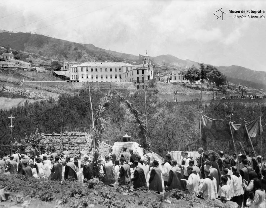 Procissão de São João - Casa de Saúde de São João de Deus (Funchal) | 1946-06-24