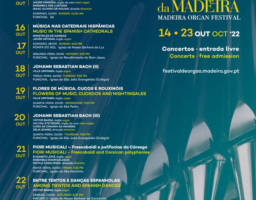 11º Festival de Órgão da Madeira