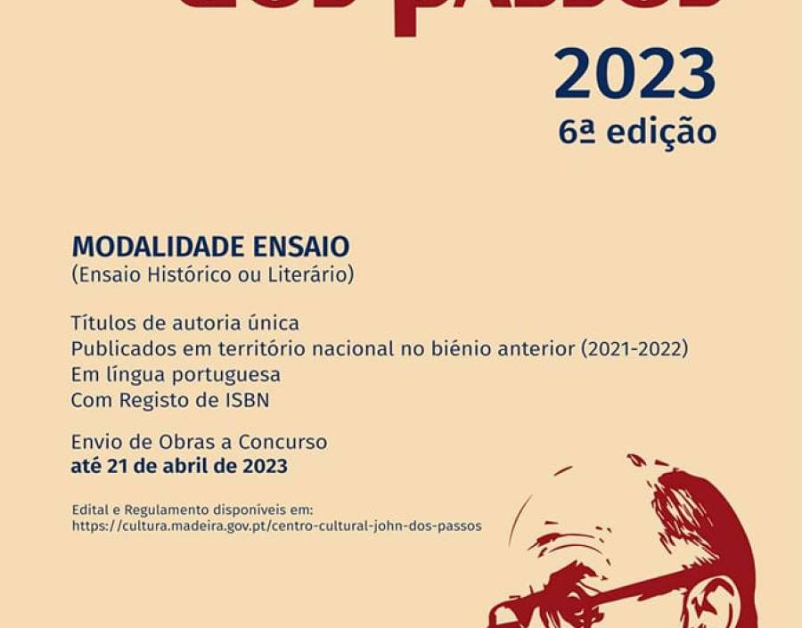 Concurso Prémio John Dos Passos 2023 - 6.ª Edição