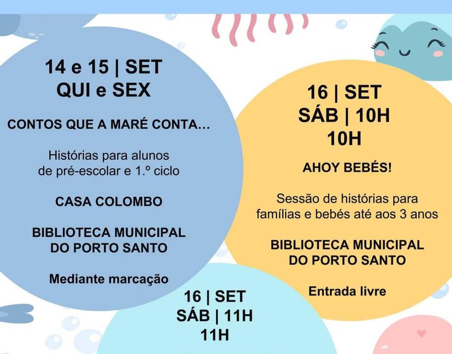 Sessões de Histórias | Escolas e Famílias do Porto Santo 