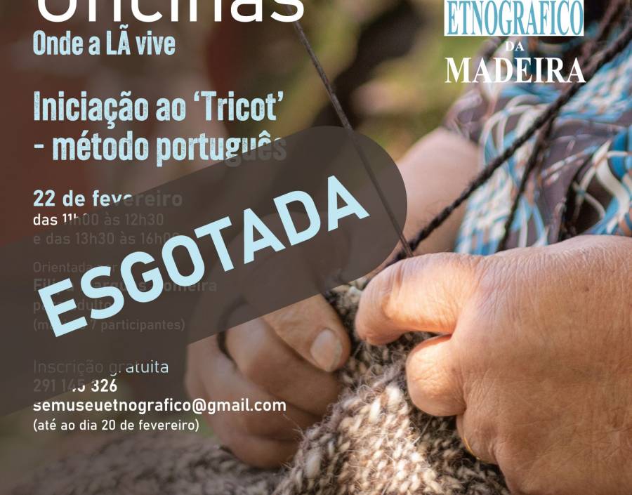 Oficina “Iniciação ao Tricot - Método português” 