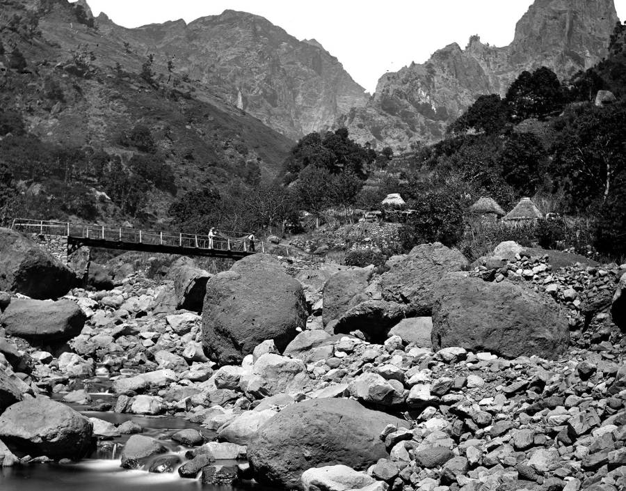 Ponte de madeira sobre a ribeira do Cidrão | Segunda metade do séc. XIX