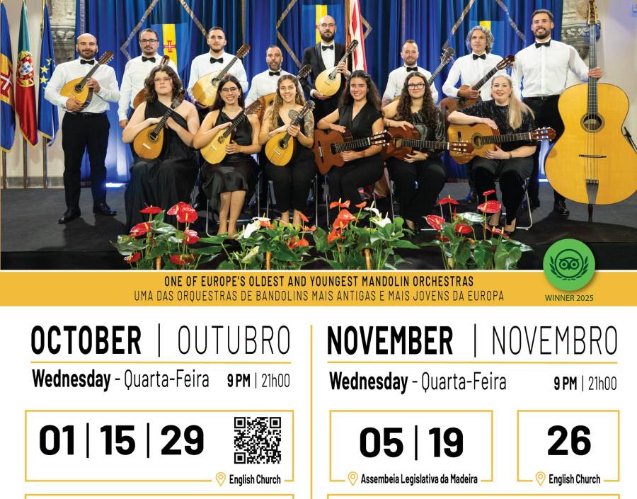 A Orquestra de Bandolins da Madeira apresenta: