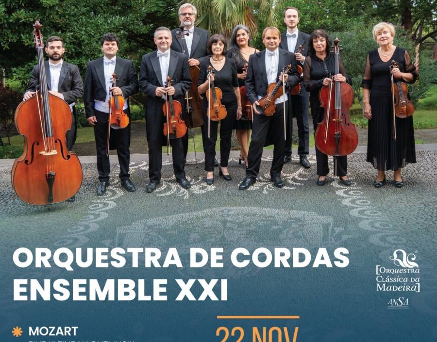 A Orquestra Clássica da Madeira apresenta Orquestra de Cordas Ensemble XXI