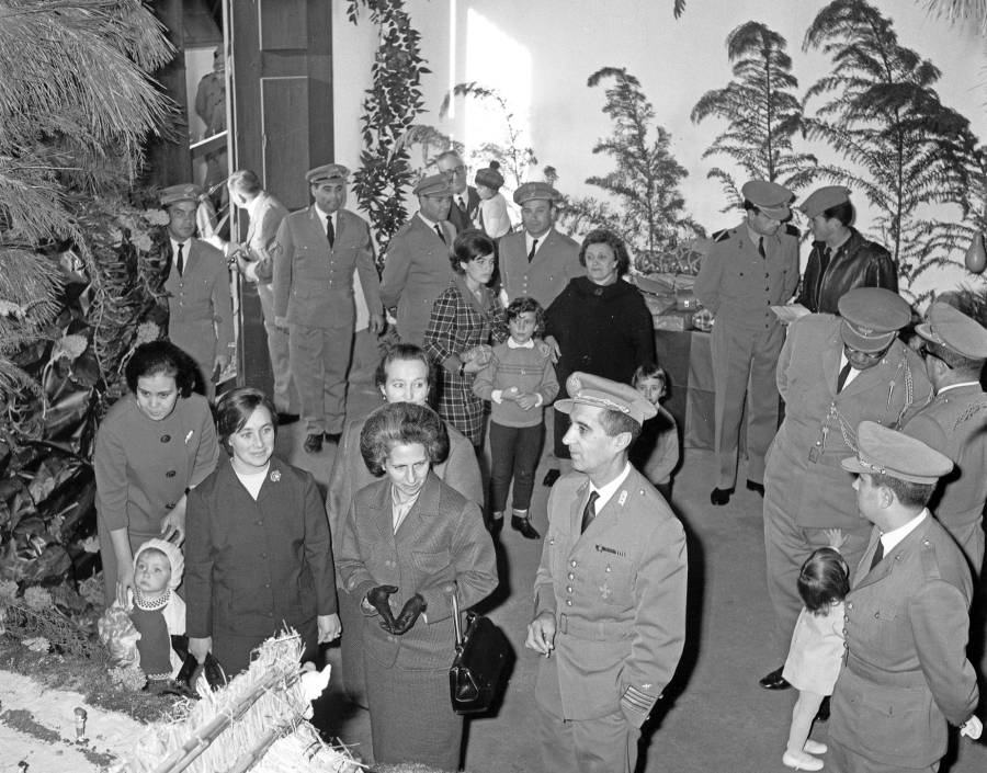 Inauguração do presépio e árvore de Natal da Bateria de Artilharia de Guarnição n.º 2 | 1965