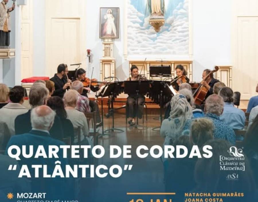 A Orquestra Clássica da Madeira apresenta Quarteto de Cordas 