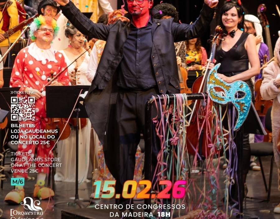 A Orquestra Clássica da Madeira apresenta Concerto de Carnaval 2026