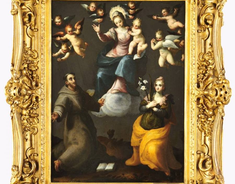 Virgin with the Child between Saints and Cherubim