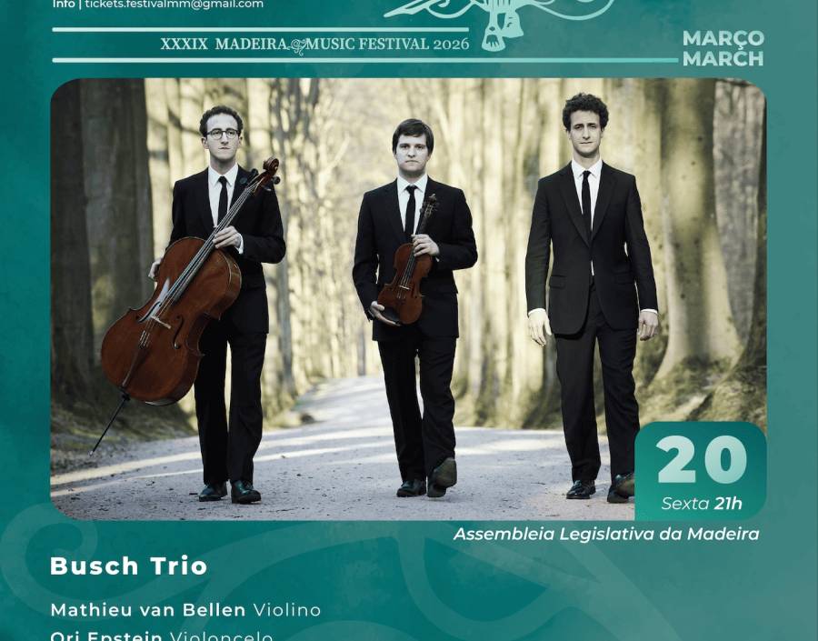 O XXXIX Festival de Música da Madeira apresenta o Busch Trio