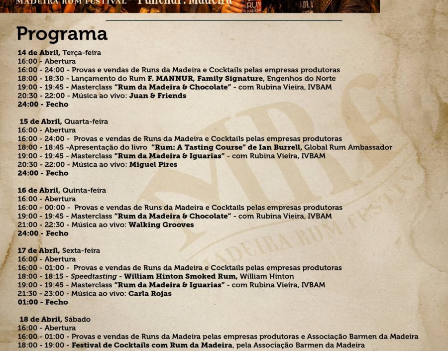 Madeira Rum Festival 