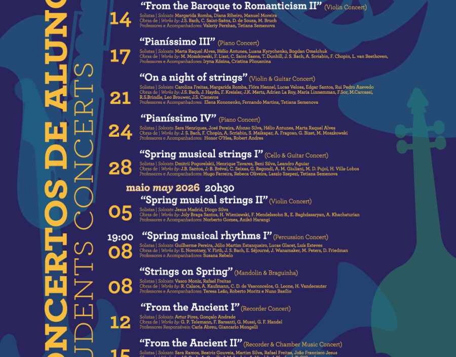 O Conservatório - Escola das Artes da Madeira apresenta recitais de alunos 