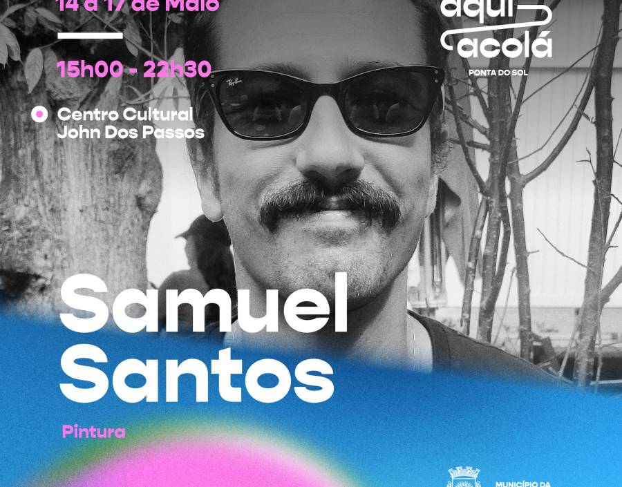 Samuel Santos expõe no hall do CCJDP