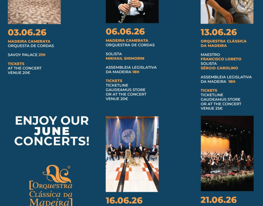 Orquestra Clássica da Madeira | Programação de Junho