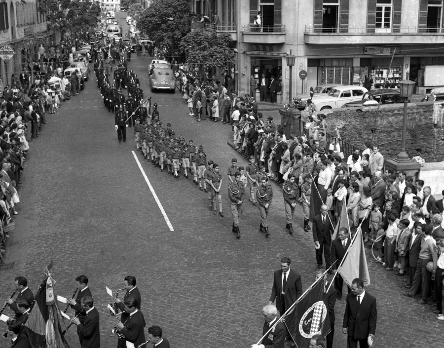 Procissão do Voto a Santiago Menor, Funchal 01-05-1960