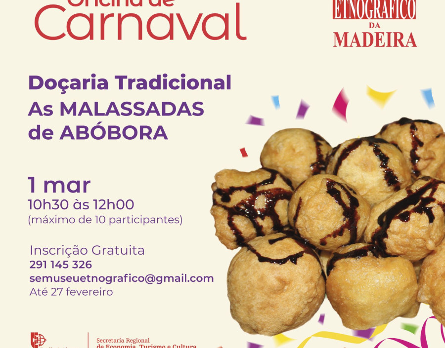 Oficina “Doçaria Tradicional do Carnaval: As Malassadas de Abóbora”