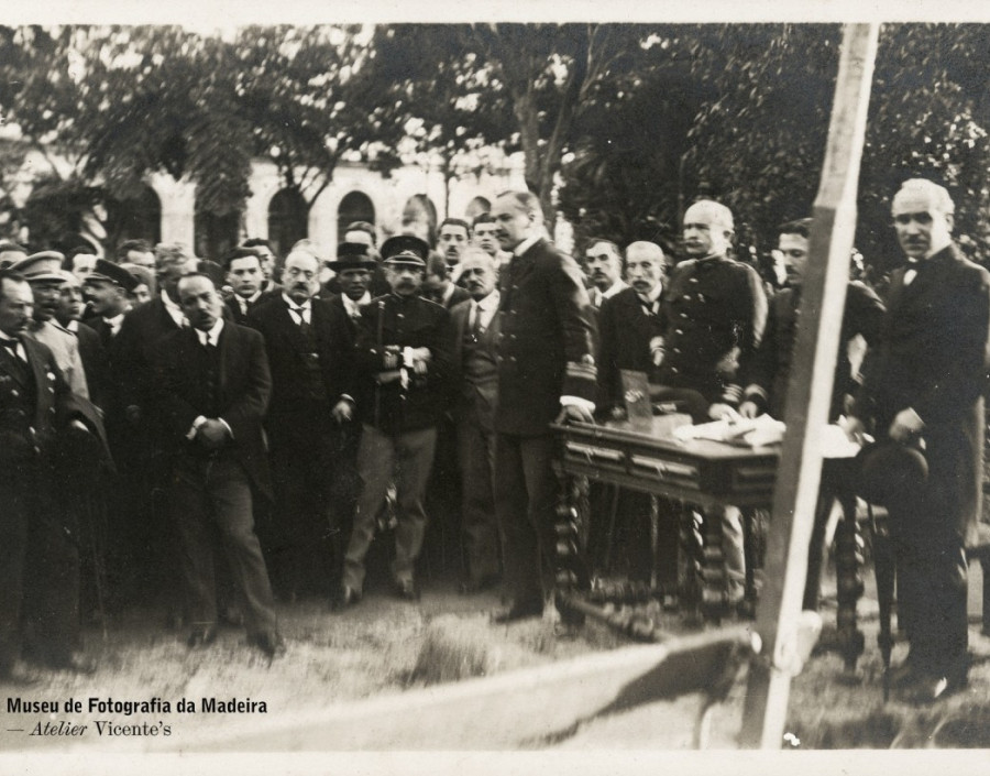 Cerimónia de homenagem aos aviadores Gago Coutinho e Sacadura Cabral | 1921