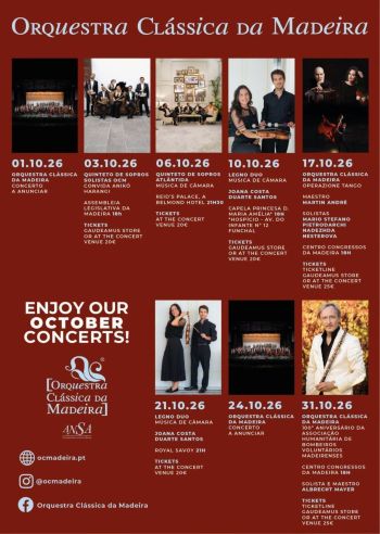 Concertos de Outubro | Orquestra Clássica da Madeira