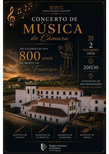 Concerto de Música de Câmara — 800 Anos da Morte de São Francisco